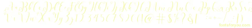 fabitha-fontti – keltaiset fontit