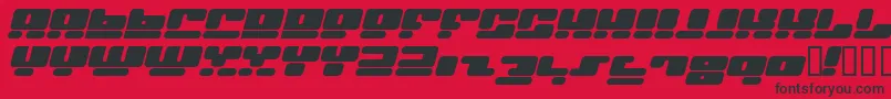 FACEI   -Schriftart – Schwarze Schriften auf rotem Hintergrund