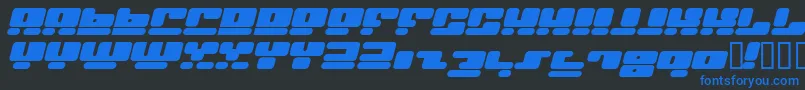 FACEI    Font – Blue Fonts on Black Background