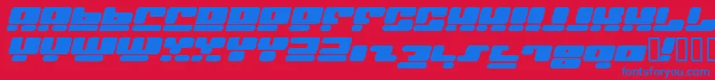 Шрифт FACEI    – синие шрифты на красном фоне