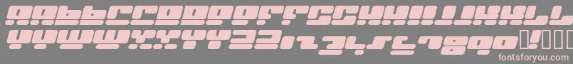 FACEI   -Schriftart – Rosa Schriften auf grauem Hintergrund