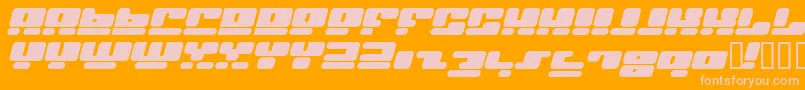 Шрифт FACEI    – розовые шрифты на оранжевом фоне