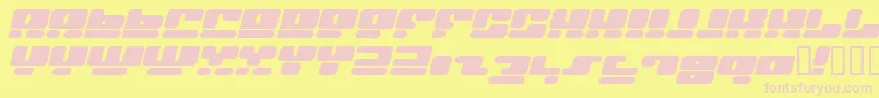 FACEI    Font – Pink Fonts on Yellow Background