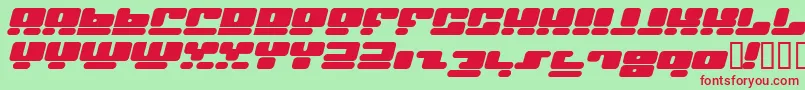 FACEI   -fontti – punaiset fontit vihreällä taustalla