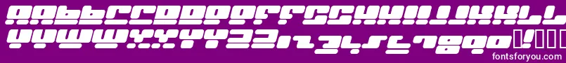 フォントFACEI    – 紫の背景に白い文字