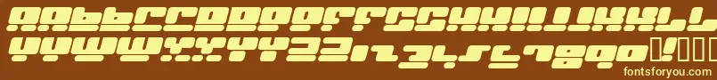 FACEI    Font – Yellow Fonts on Brown Background