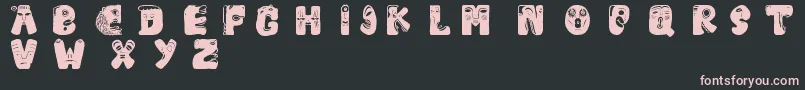 Facelook Font – Pink Fonts on Black Background