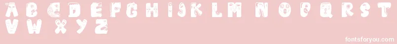 Facelook Font – White Fonts on Pink Background
