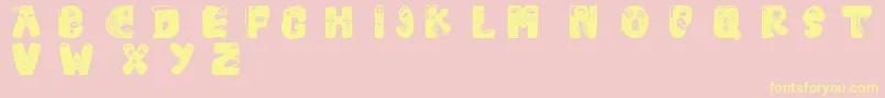 Facelook Font – Yellow Fonts on Pink Background