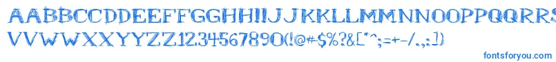 Mrb1 Font – Blue Fonts on White Background