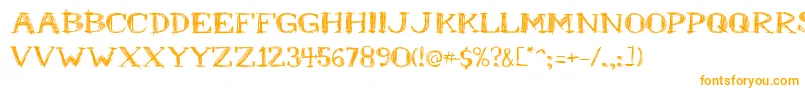 Mrb1 Font – Orange Fonts on White Background