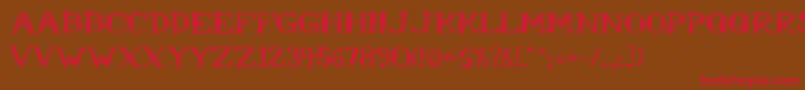 Mrb1 Font – Red Fonts on Brown Background