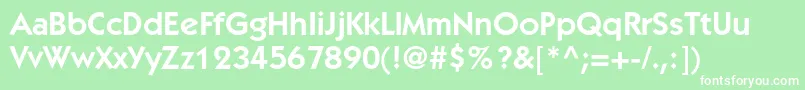 ItckabelstdDemi Font – White Fonts on Green Background