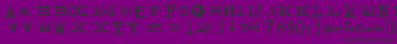 FACERG   Font – Black Fonts on Purple Background