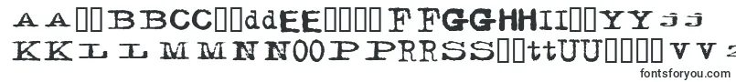 FACERG  -Schriftart – litauische Schriften