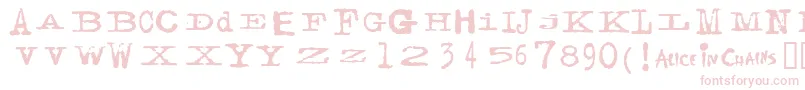 FACERG   Font – Pink Fonts on White Background