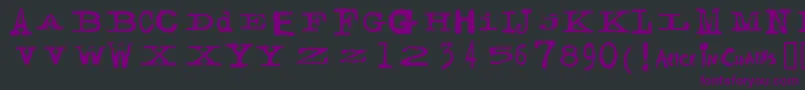 FACERG   Font – Purple Fonts on Black Background