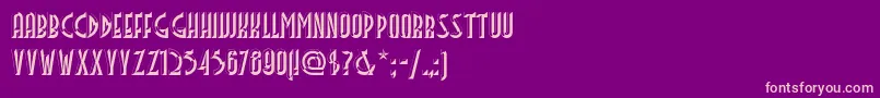 FACETSNF Font – Pink Fonts on Purple Background