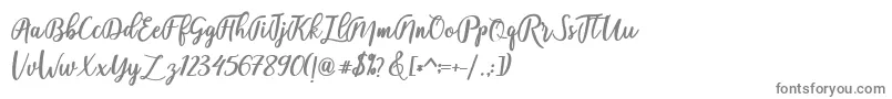 フォントfadelya – 白い背景に灰色の文字