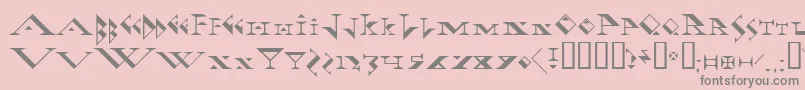 fadgod Font – Gray Fonts on Pink Background