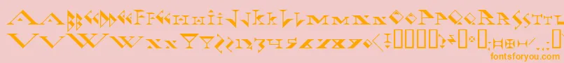 fadgod Font – Orange Fonts on Pink Background