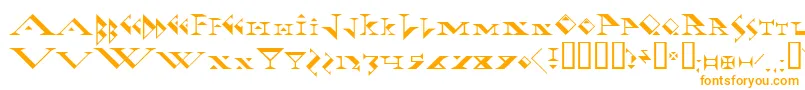 Шрифт fadgod – оранжевые шрифты
