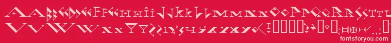 fadgod Font – Pink Fonts on Red Background