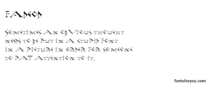 Fadgod (126306)-fontti