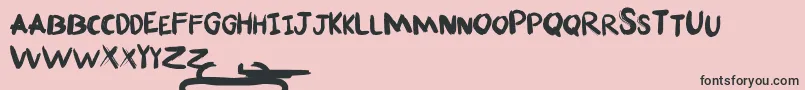 Fafner Free for personal use Only Font – Black Fonts on Pink Background