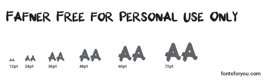 Fafner Free for personal use Only Font Sizes