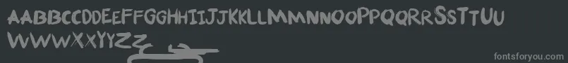 Fonte Fafner Free for personal use Only – fontes cinzas em um fundo preto