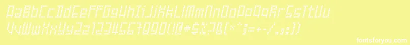 failed attempt Font – White Fonts on Yellow Background