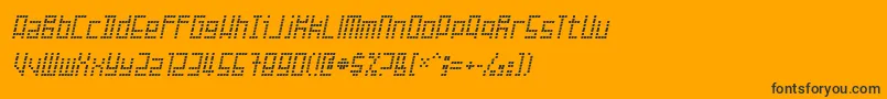 Failed Font – Black Fonts on Orange Background