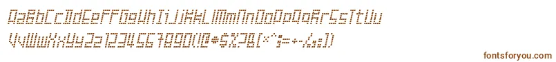 Шрифт Failed – коричневые шрифты на белом фоне