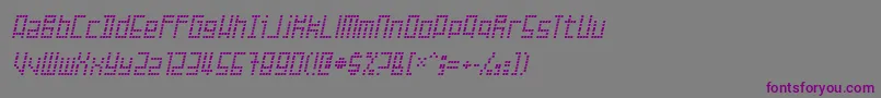 Шрифт Failed – фиолетовые шрифты на сером фоне