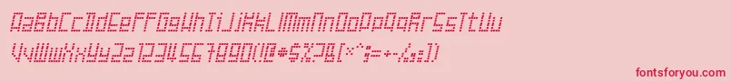 Failed Font – Red Fonts on Pink Background