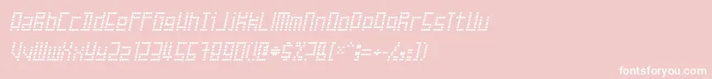 Failed Font – White Fonts on Pink Background