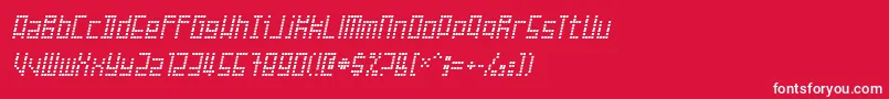 Failed Font – White Fonts on Red Background