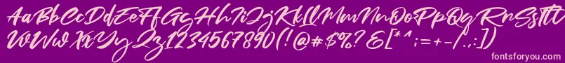 Fair Prosper Font – Pink Fonts on Purple Background