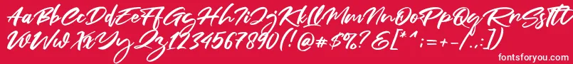 Fair Prosper Font – White Fonts on Red Background