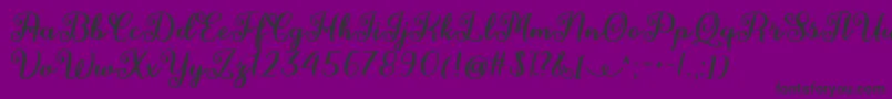 Fairies in the Forest  -Schriftart – Schwarze Schriften auf violettem Hintergrund