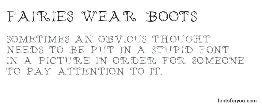 Reseña de la fuente Fairies Wear Boots