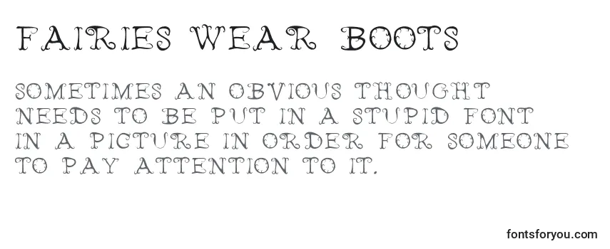 Schriftart Fairies Wear Boots