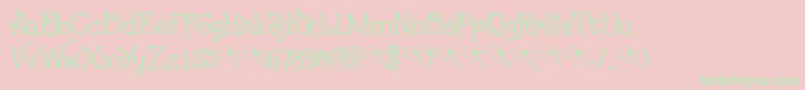 Fairy Godmother DEMO Font – Green Fonts on Pink Background