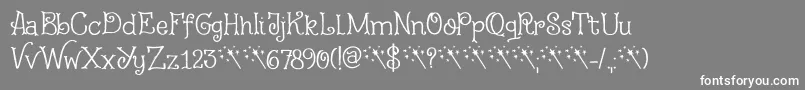 Fairy Godmother DEMO Font – White Fonts on Gray Background