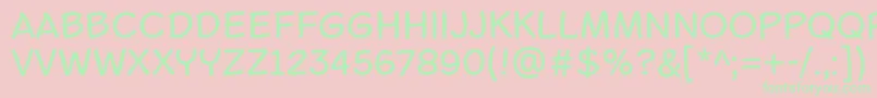 Lasco Font – Green Fonts on Pink Background