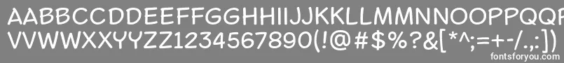 フォントLasco – 灰色の背景に白い文字