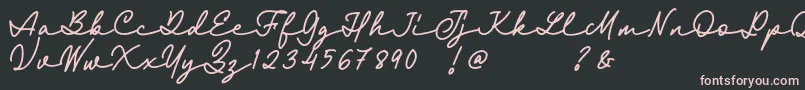 Fairyland Demo Font Font – Pink Fonts on Black Background