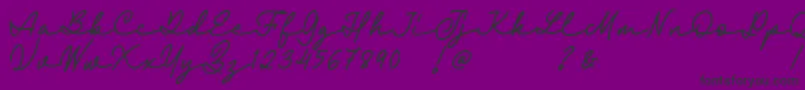 Fairyland Demo Font-Schriftart – Schwarze Schriften auf violettem Hintergrund