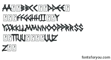 Falange Punk font – lithuanian Fonts